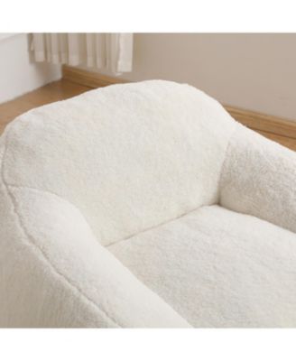 Comfy Bean Bag Chair with Armrest and Memory Foam Filler
