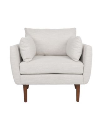 Streamdale Modern Club Chair with Sophisticated Style and Walnut Wood Finish