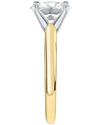 Certified Diamond Oval-Cut Solitaire Ring (1 ct. t.w.) in Platinum or 18k Gold