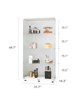 Streamdale 4-Shelf Display Cabinet