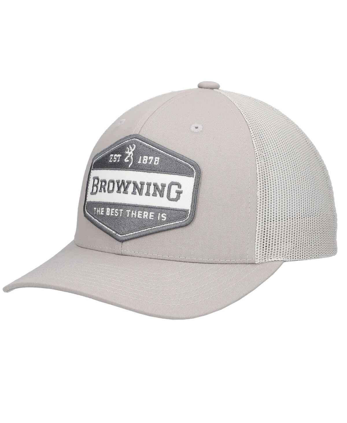 Men's Gray Sideline Trucker Adjustable Hat - Gray