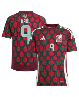adidas - Big Boys and Girls Raul Jimenez Burgundy Mexico National Team 2024 Home Replica Player Jersey