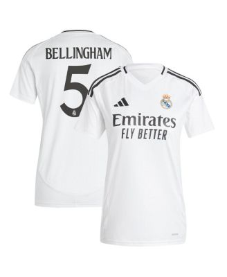 adidas - Women's Jude Bellingham White Real Madrid 2024/25 Home Replica Player Jersey