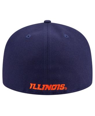 Men's Navy Illinois Fighting Illini 59FIFTY Fitted Hat