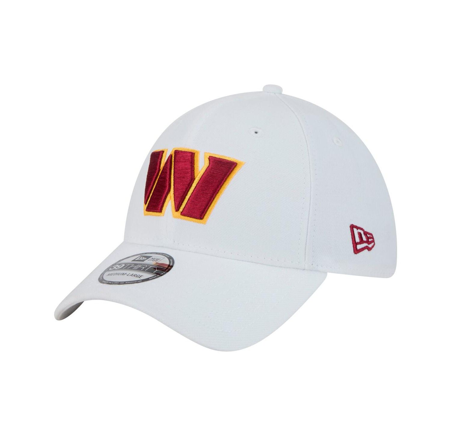 Men's White Washington Commanders Main 39THIRTY Flex Hat