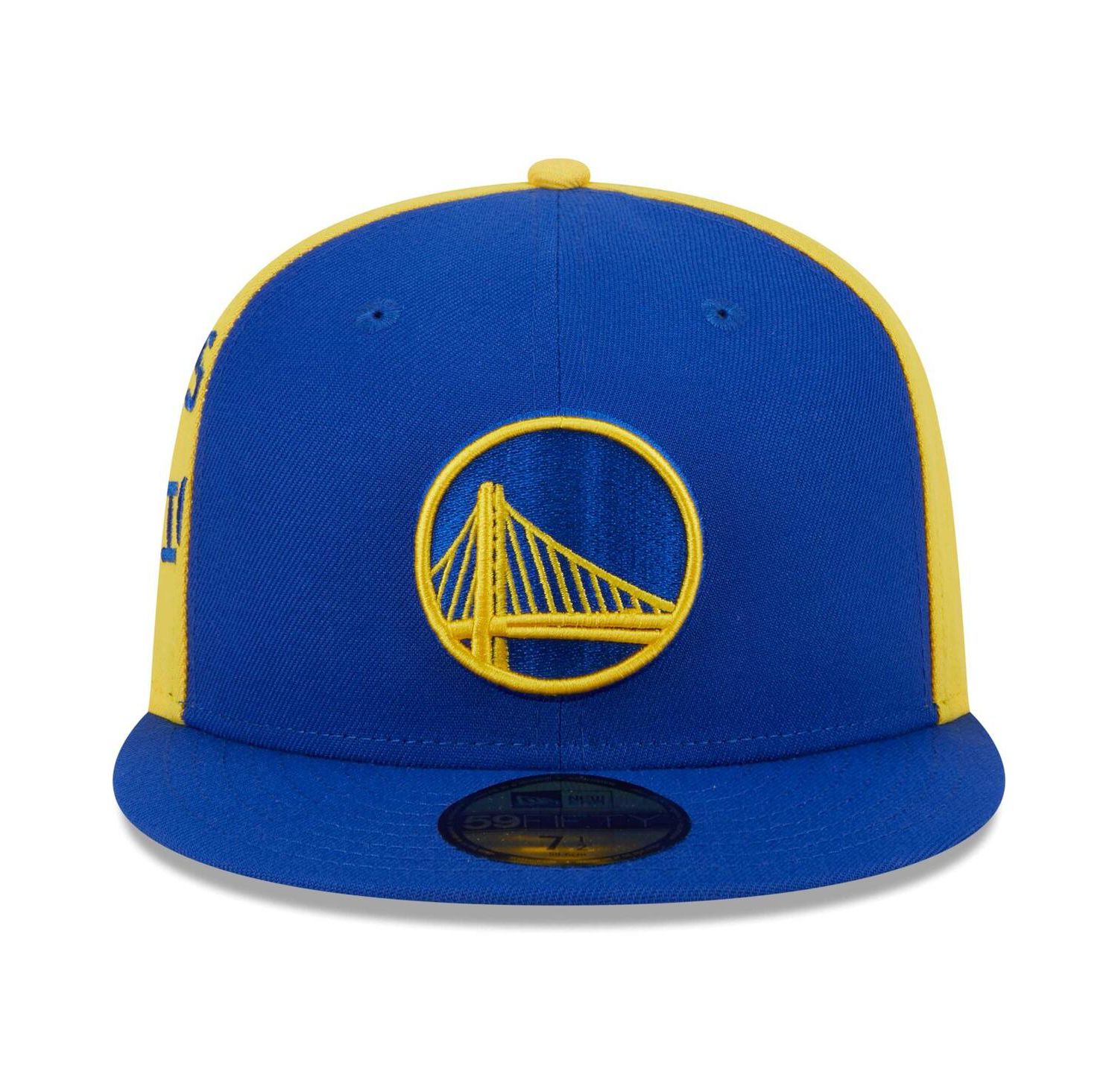 Men's Royal/Gold Golden State Warriors Gameday Wordmark 59FIFTY Fitted Hat