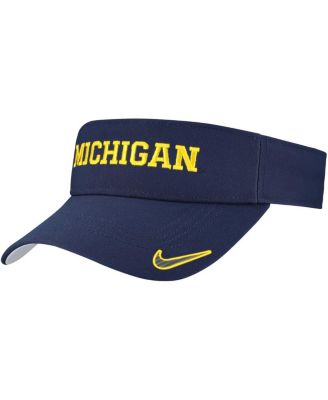 Nike - Men's Navy Michigan Wolverines On-Field Ace Performance Adjustable Visor