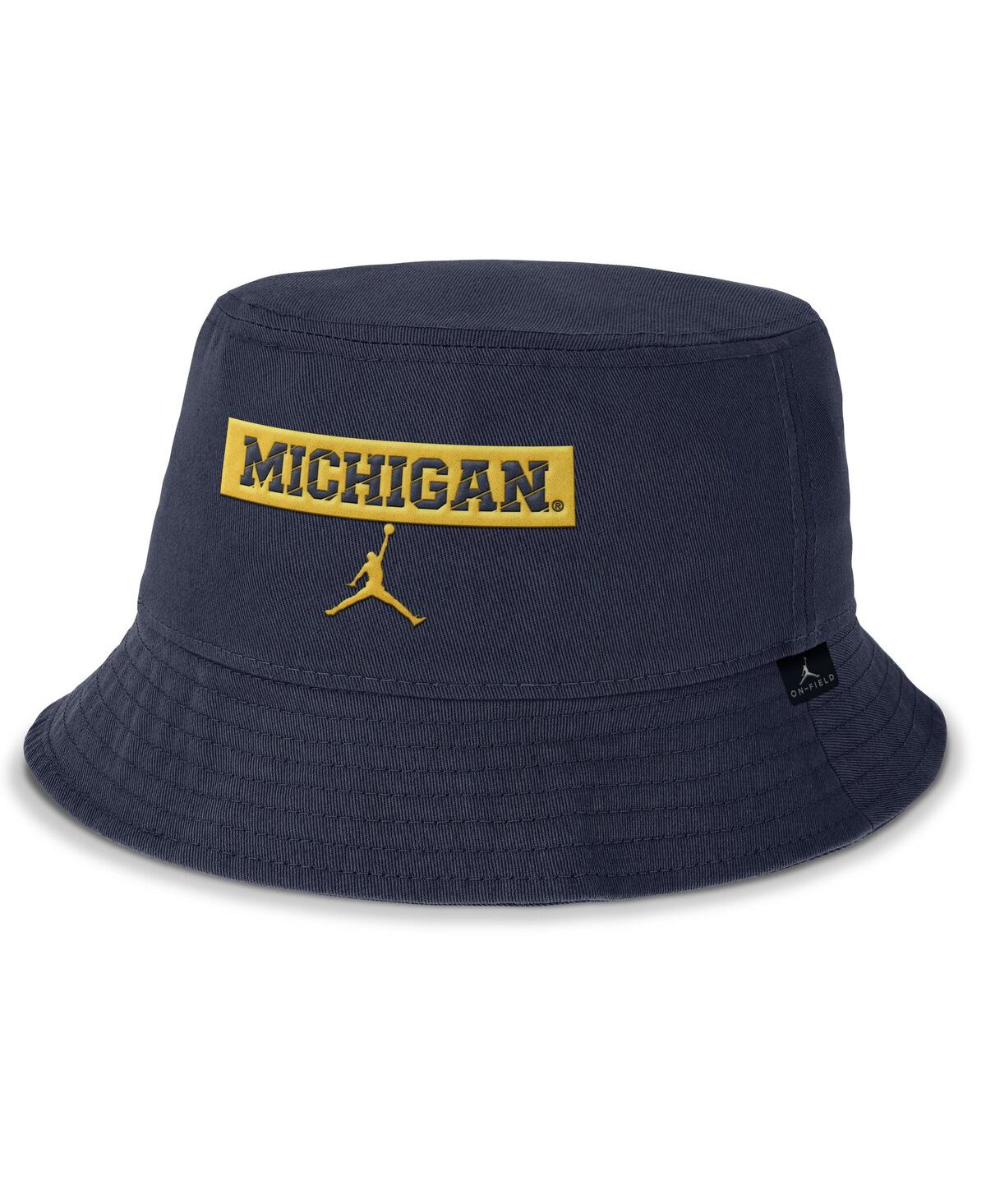 Jordan Men'sâ Navy Michigan Wolverines Apex Bucket Hat