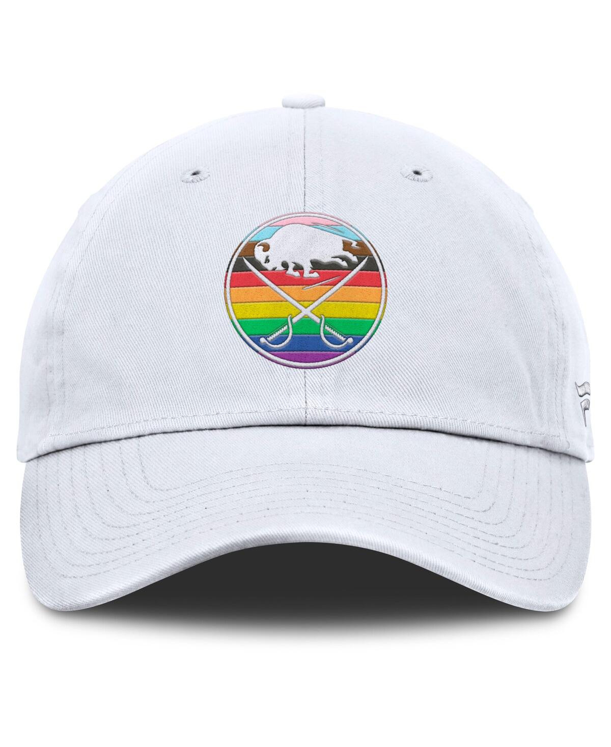 Fanatics Men's White Buffalo Sabres Pride Adjustable Hat