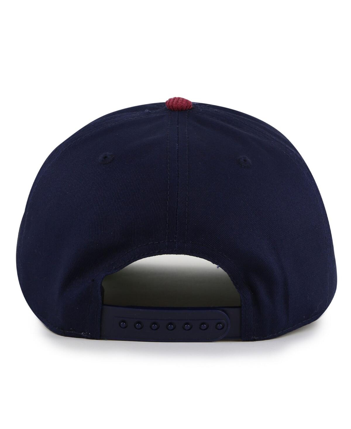 AMERICAN NEEDLE MEN'S NAVY/BURGUNDY COLORADO AVALANCHE BURNETT ADJUSTABLE HAT 
