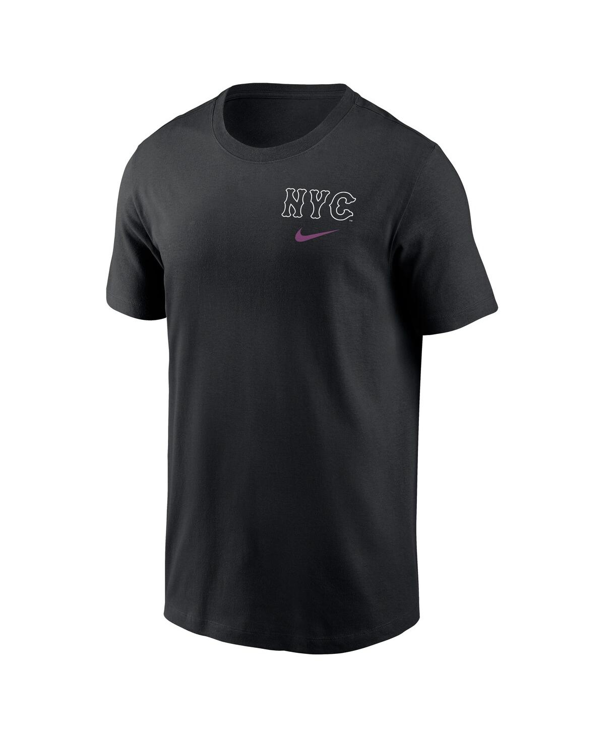 Nike Men's Black New York Mets 2025 City Connect T-shirt In Black