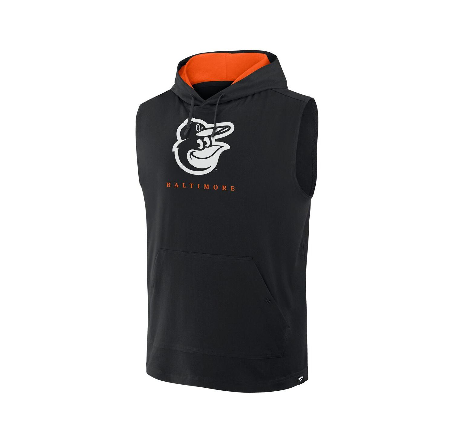 Men's Black Baltimore Orioles Fire Speed Sleeveless Pullover Hoodie