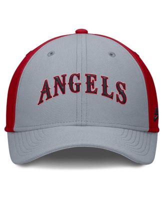Men's Gray/Red California Angels Rise Swoosh Performance Flex Hat