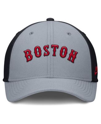 Men's Gray/Navy Boston Red Sox Rise Swoosh Performance Flex Hat