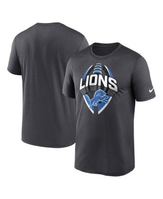 Nike - Men's Gray Detroit Lions Legend Icon Performance T-shirt