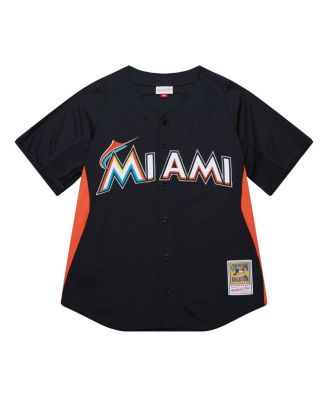 Men's&nbsp;Jose Fernandez Black Miami Marlins Authentic Batting Practice Jersey