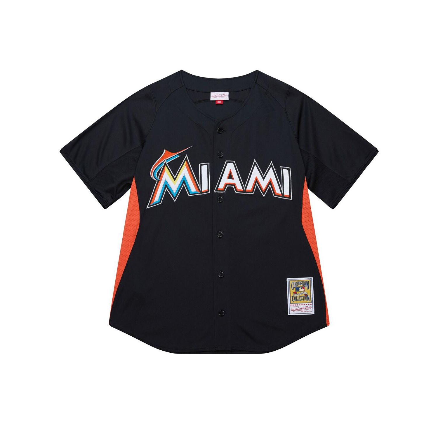 Men's Jose Fernandez Black Miami Marlins Authentic Batting Practice Jersey