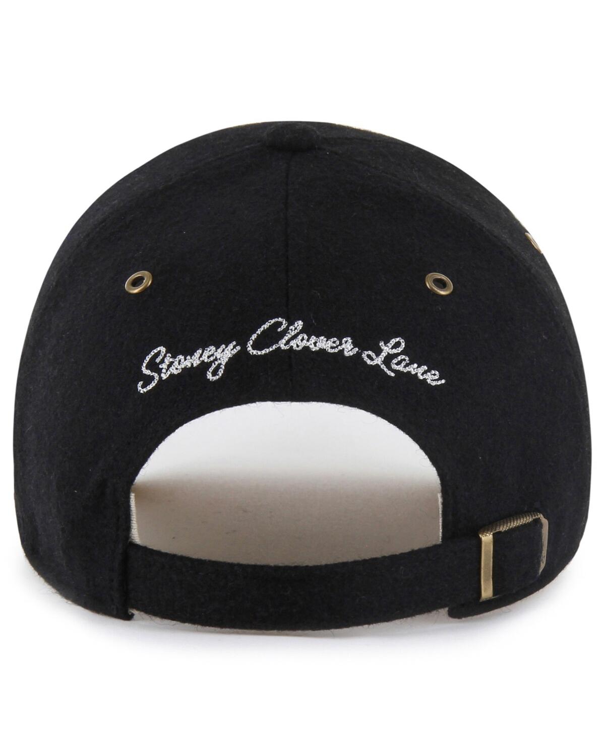 STONEY CLOVER LANE X '47 BRAND MEN'S AND WOMEN'S BLACK ATLANTA FALCONS FIELD GOAL CLEAN UP ADJUSTABLE HAT 