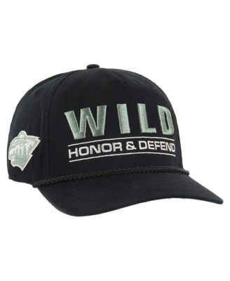 '47 Brand - Men's Black Minnesota Wild OHT Military Appreciation Homeland Honor and Defend Hitch Adjustable Hat