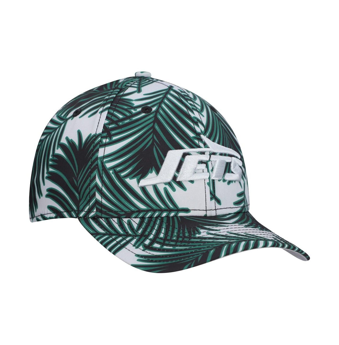 Мужская кепка New Era Gray New York Jets Palms 39THIRTY Flex Hat — фото 3