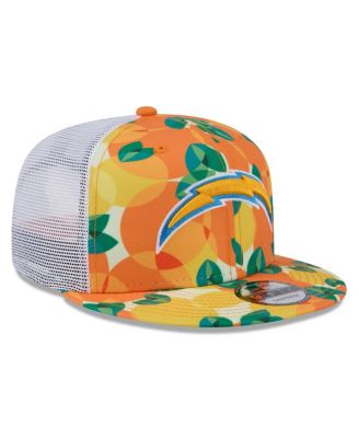 Men's Orange Los Angeles Chargers Citrus 9FIFTY Trucker Snapback Hat