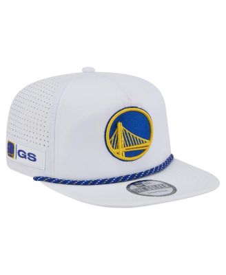 New Era - Men's White Golden State Warriors Performance Rope Golfer Adjustable Hat
