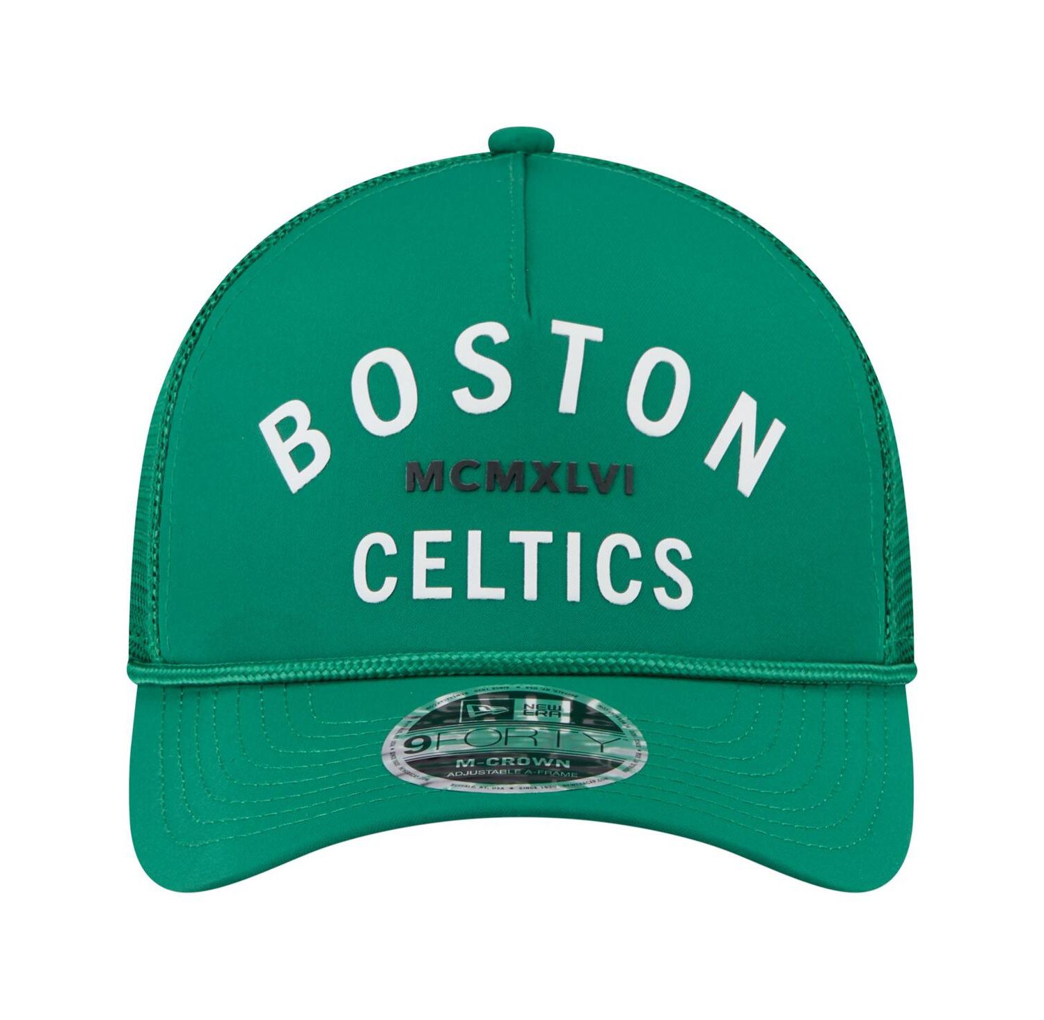 Men's Kelly Green Boston Celtics Minimalist A-Frame 9FORTY Trucker Hat