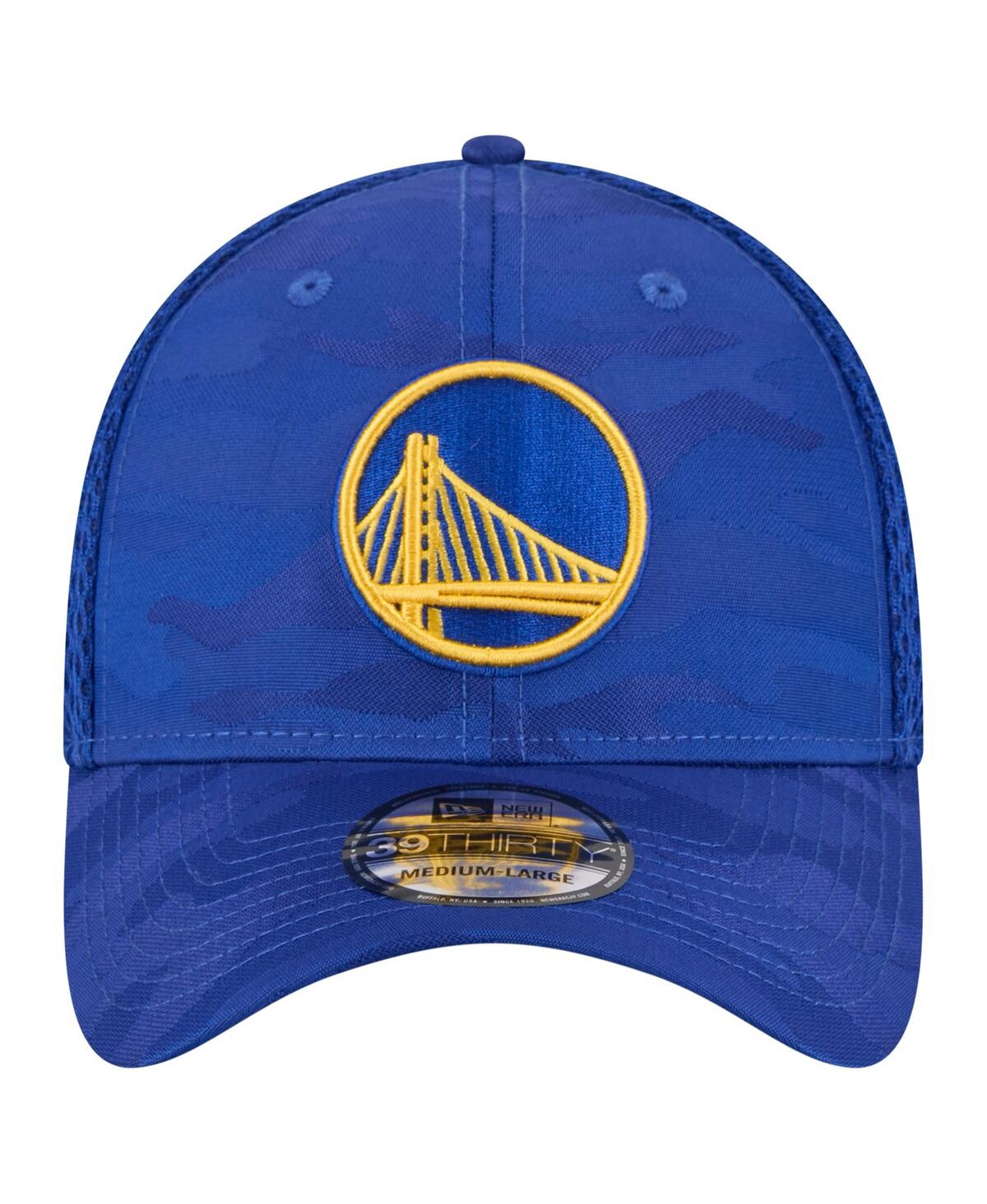 New Era Men's Royal Golden State Warriors Subtle Camo 39thirty Flex Hat