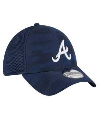 Men's Navy Atlanta Braves Subtle Camo 39THIRTY Flex Hat