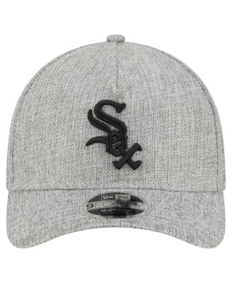 Men's Gray Chicago White Sox Cotton Weave M-Crown A-Frame 9FORTY Adjustable Hat