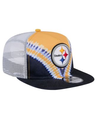 Men's Gold/Black Pittsburgh Steelers Throwback Dye Golfer Snapback Hat