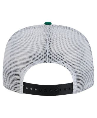 Men's Black/Kelly Green Boston Celtics Throwback Dye Golfer Snapback Hat