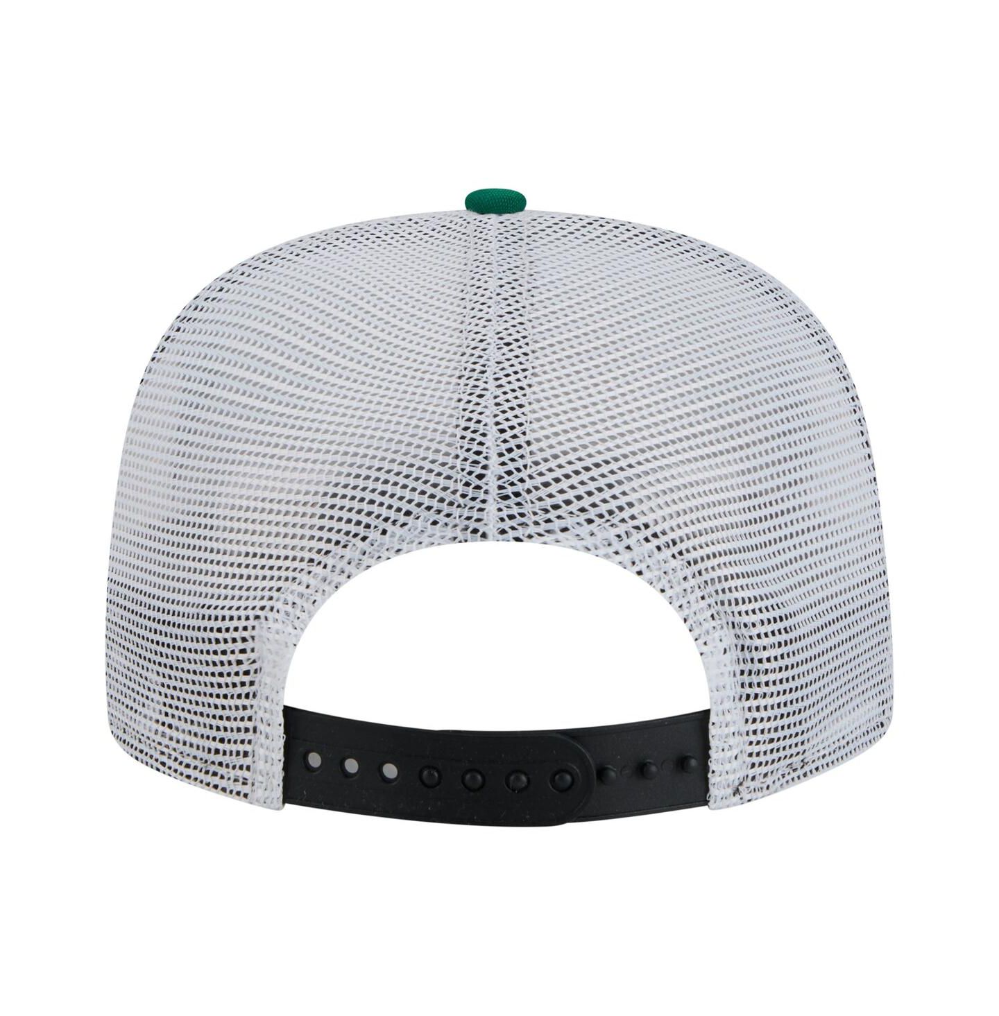 Мужская кепка New Era Black/Kelly Green Boston Celtics Throwback Dye Golfer Snapback Hat — фото 4