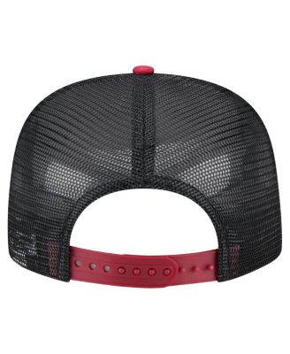 Men's White/Red Arizona Diamondbacks Retro Script Trucker 9FIFTY Snapback Hat