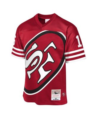 Big Boys and Girls Joe Montana Scarlet San Francisco 49ers 1990 Throwback Fashion Jersey