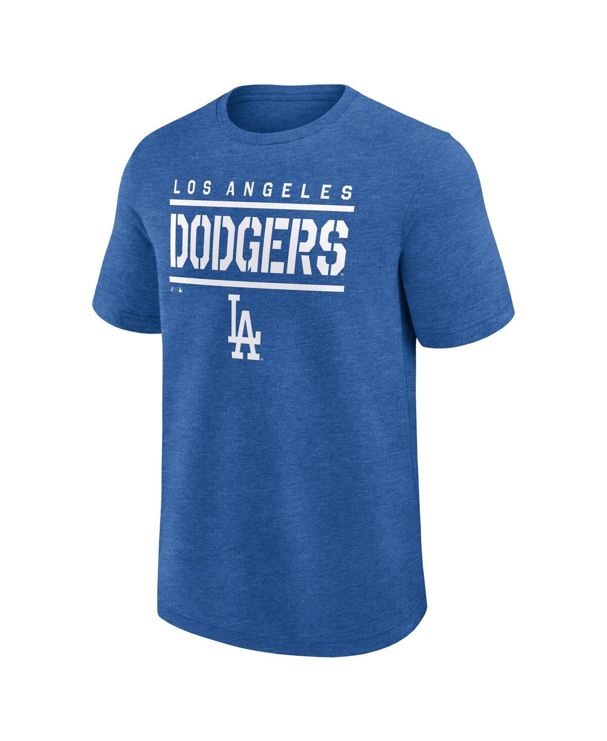 Fanatics Men's Heather Royal Los Angeles Dodgers Top Notch T-shirt