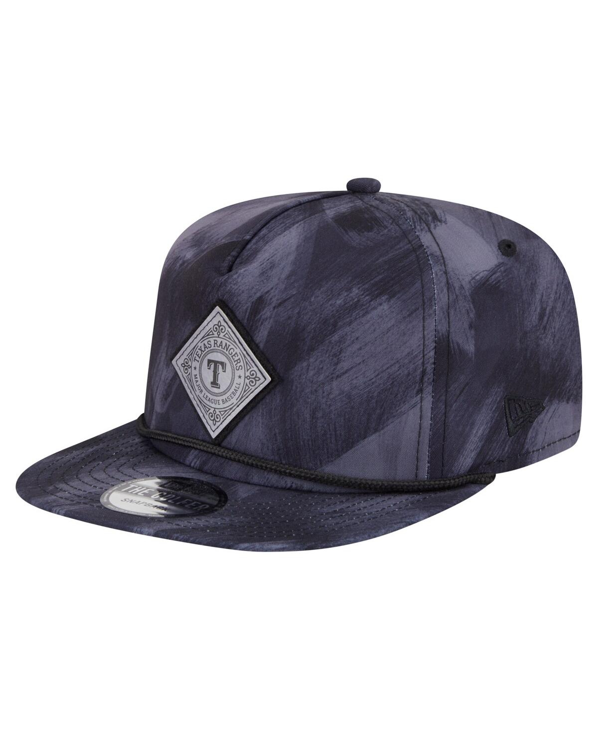 NEW ERA MEN'S NAVY TEXAS RANGERS PRINTED GOLFER SNAPBACK HAT 