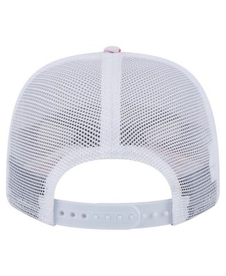 Men's White Miami Dolphins Adventure Flamingo Pattern 9SEVENTY Stretch Snap Hat