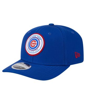 New Era - Men's Royal Chicago Cubs Circle Patch 9SEVENTY Stretch-Snap Hat