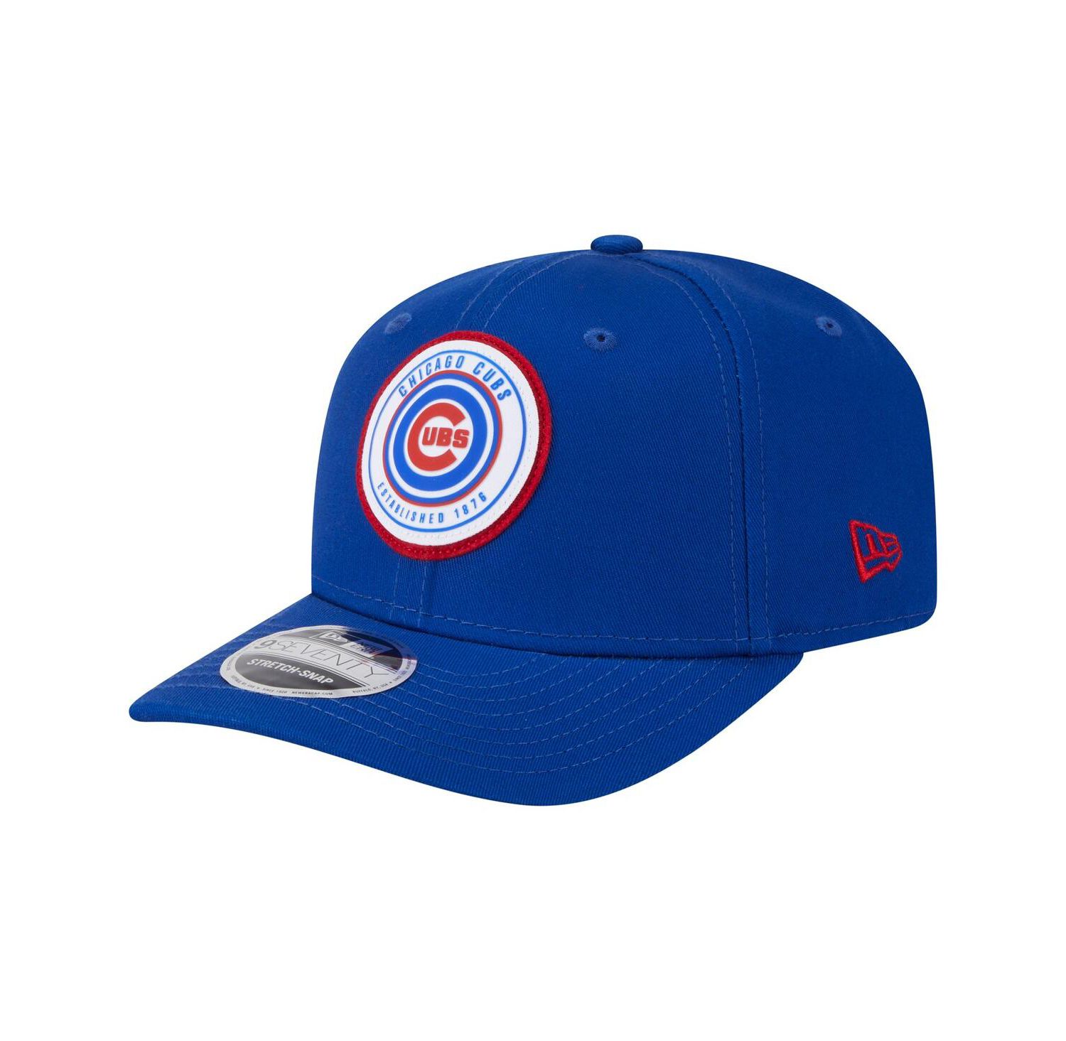 Men's Royal Chicago Cubs Circle Patch 9SEVENTY Stretch-Snap Hat