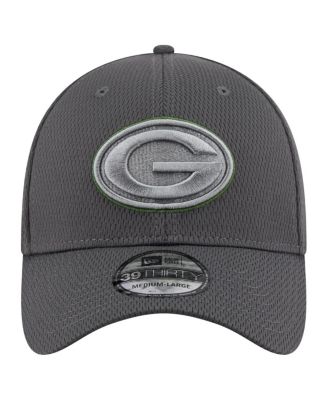 Men's Graphite Green Bay Packers Main 39THIRTY Flex Hat
