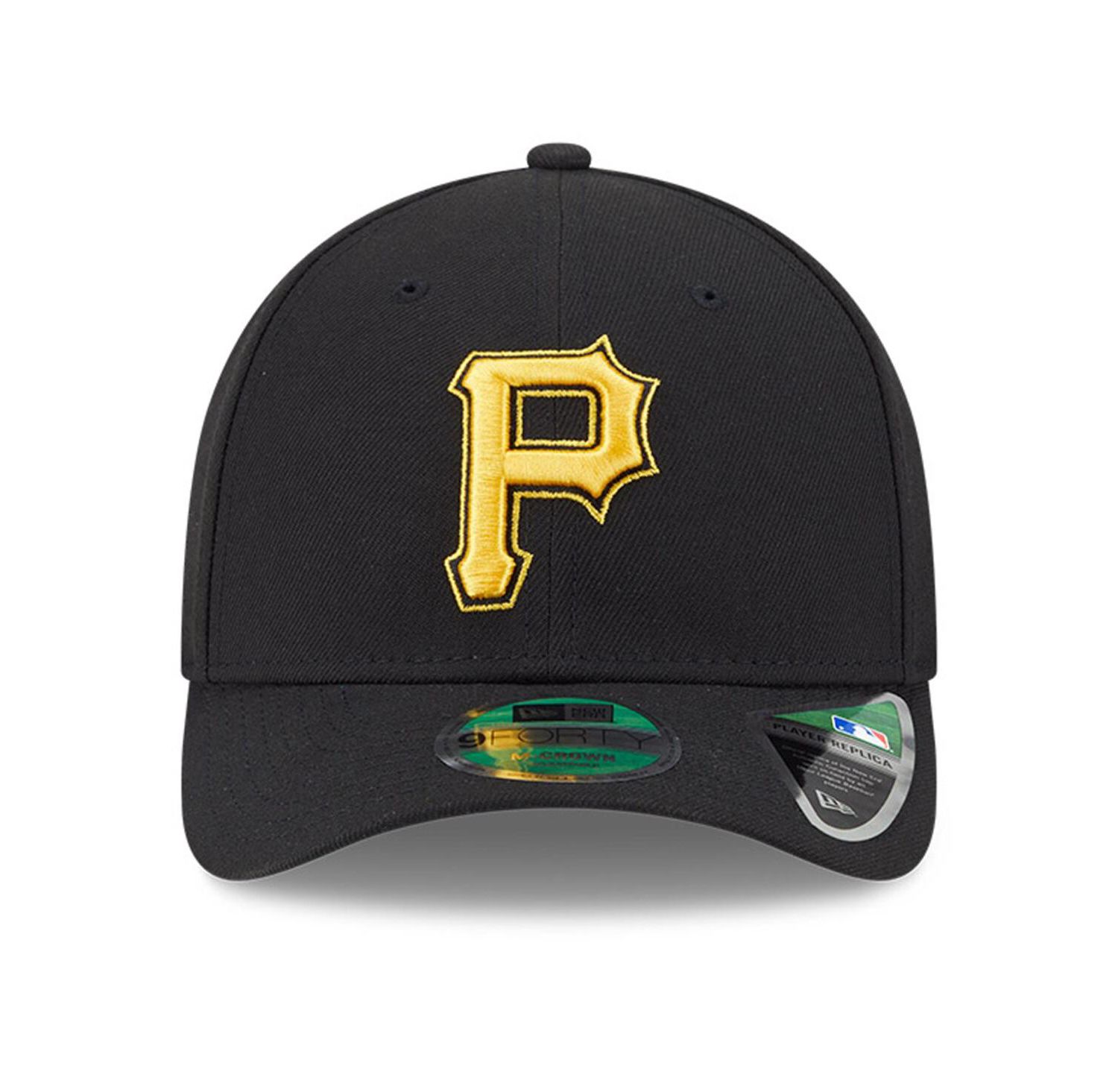Men's Black Pittsburgh Pirates Player Replica 9FORTY Adjustable Hat
