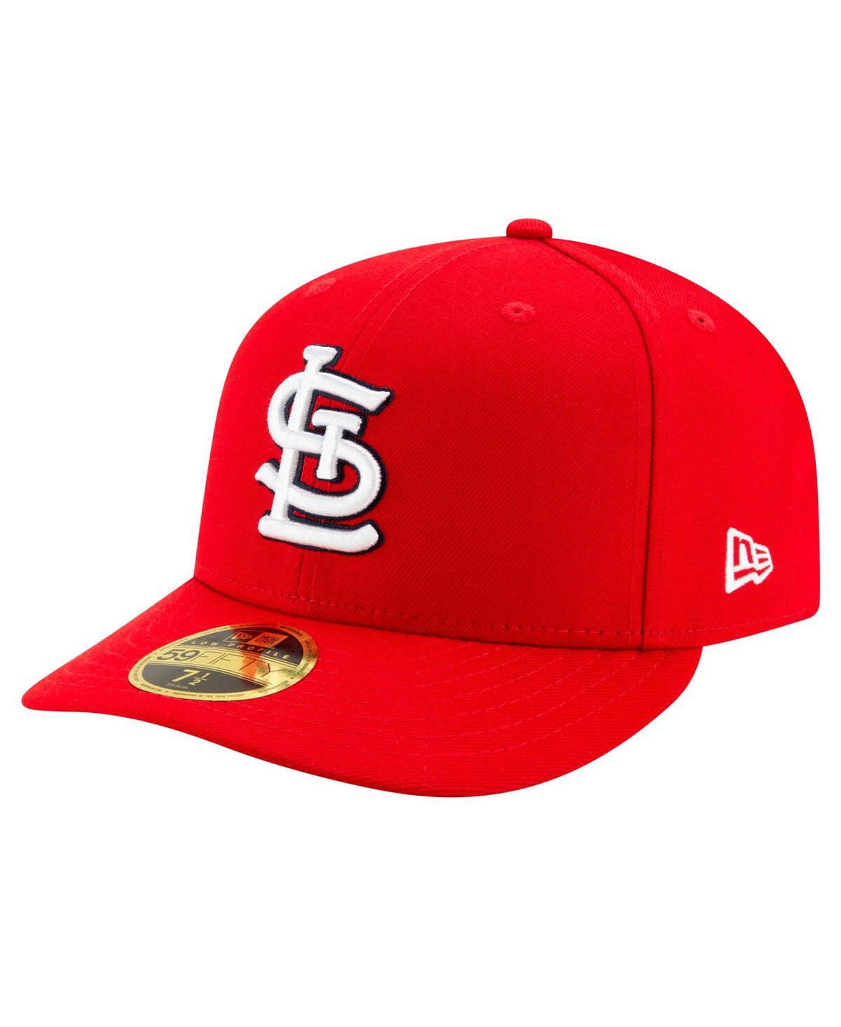 New Era Men's Red St. Louis Cardinals National Baseball Hall Of Fame Low Profile 59fifty Fitted Hat
