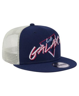 Men's Navy LA Galaxy Neon 9FIFTY Snapback Hat