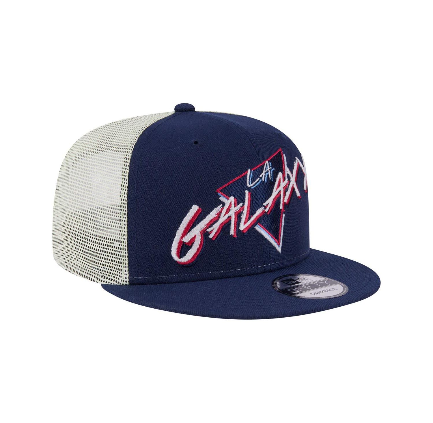 Men's Navy LA Galaxy Neon 9FIFTY Snapback Hat