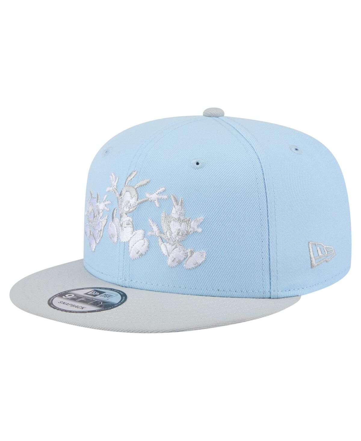 NEW ERA MEN'S LIGHT BLUE/GRAY ANIMANIACS TWO-TONE 9FIFTY SNAPBACK HAT 
