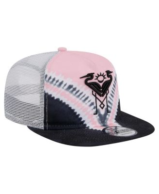 Men's Black/Light Pink Inter Miami CF Tie-Dye Adjustable Golfer Hat