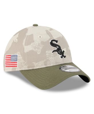 New Era - Men's Light Beige/Olive Chicago White Sox 2025 Armed Forces Day 9TWENTY Adjustable Hat