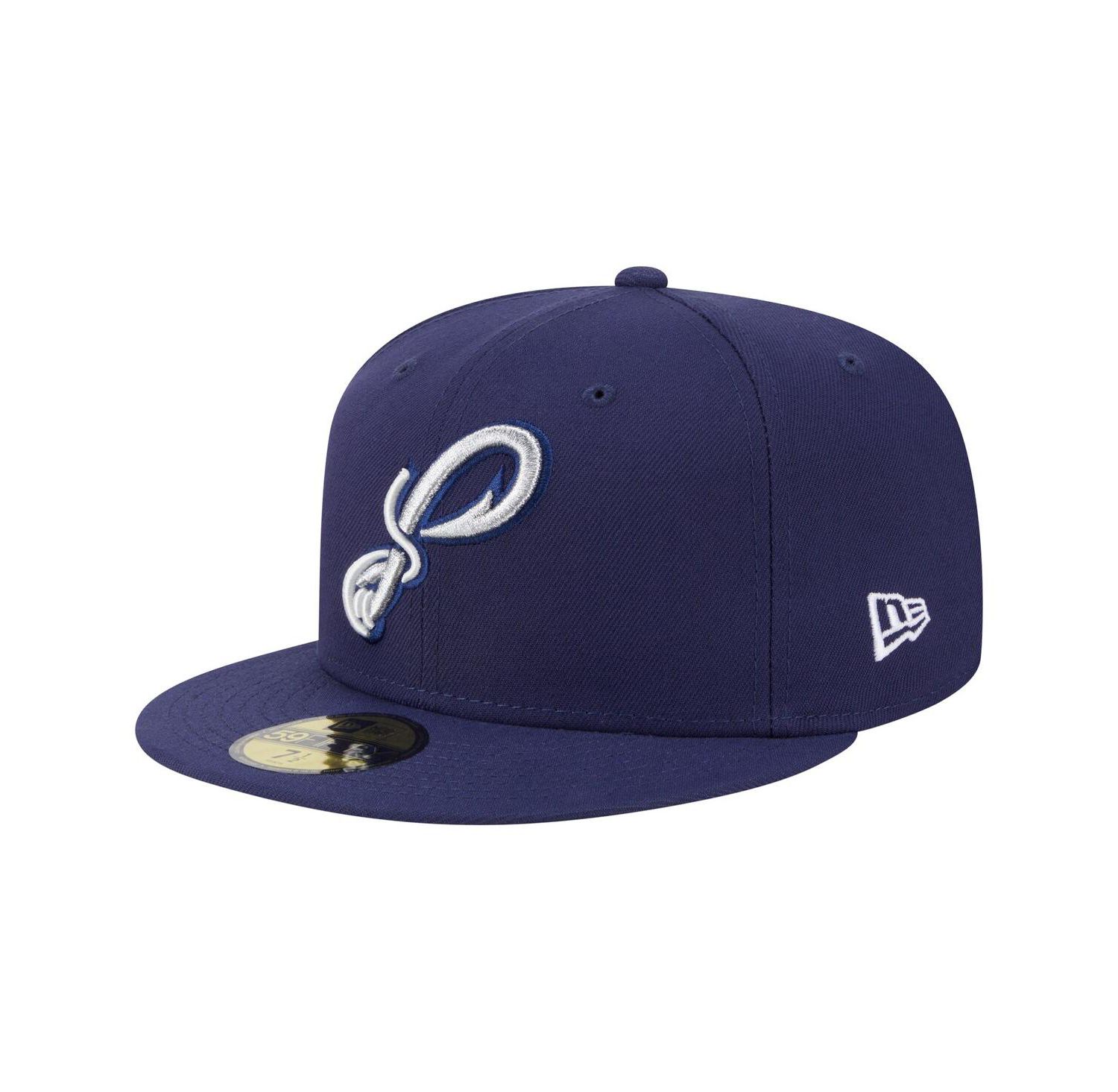 Men's Navy Pensacola Blue Wahoo's Authentic Collection 59FIFTY Fitted Hat