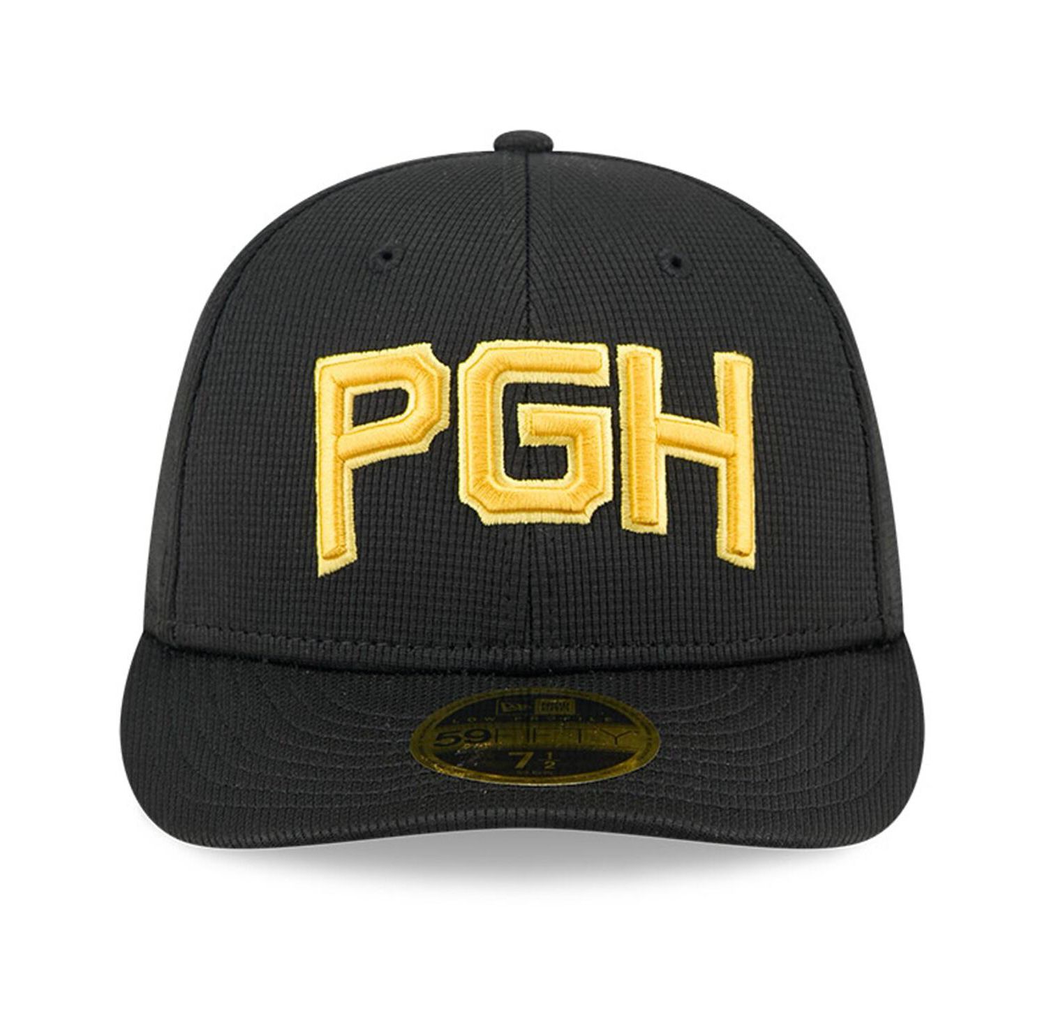 Men's Black Pittsburgh Pirates City Connect Batting Practice Low Profile 59FIFTY Fitted Hat
